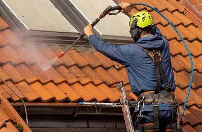 Démoussage et hydrofuge de toiture à Thue et Mue